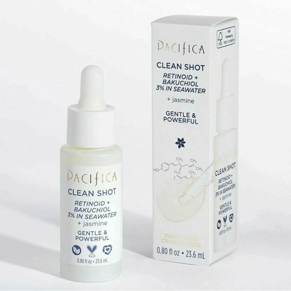 Pacifica Clean Shot Retinoid + Bakuchiol 5% Seawater Multiple Signs Anti Aging